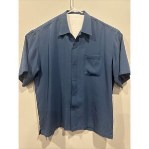 Pineapple Connection‎ Size XL Men's Shirt Blue Short Sleeve with Collar